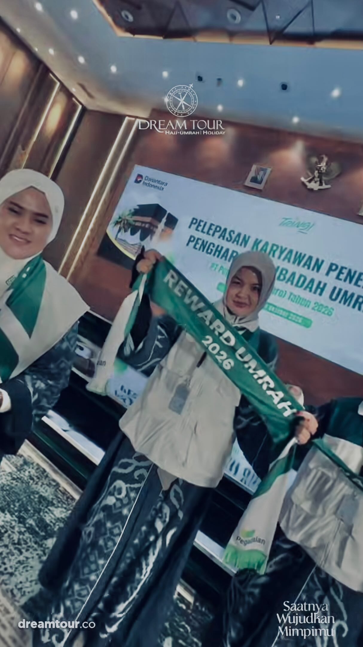 Satu langkah menuju perjalanan yang insyaAllah penuh keberkahan.